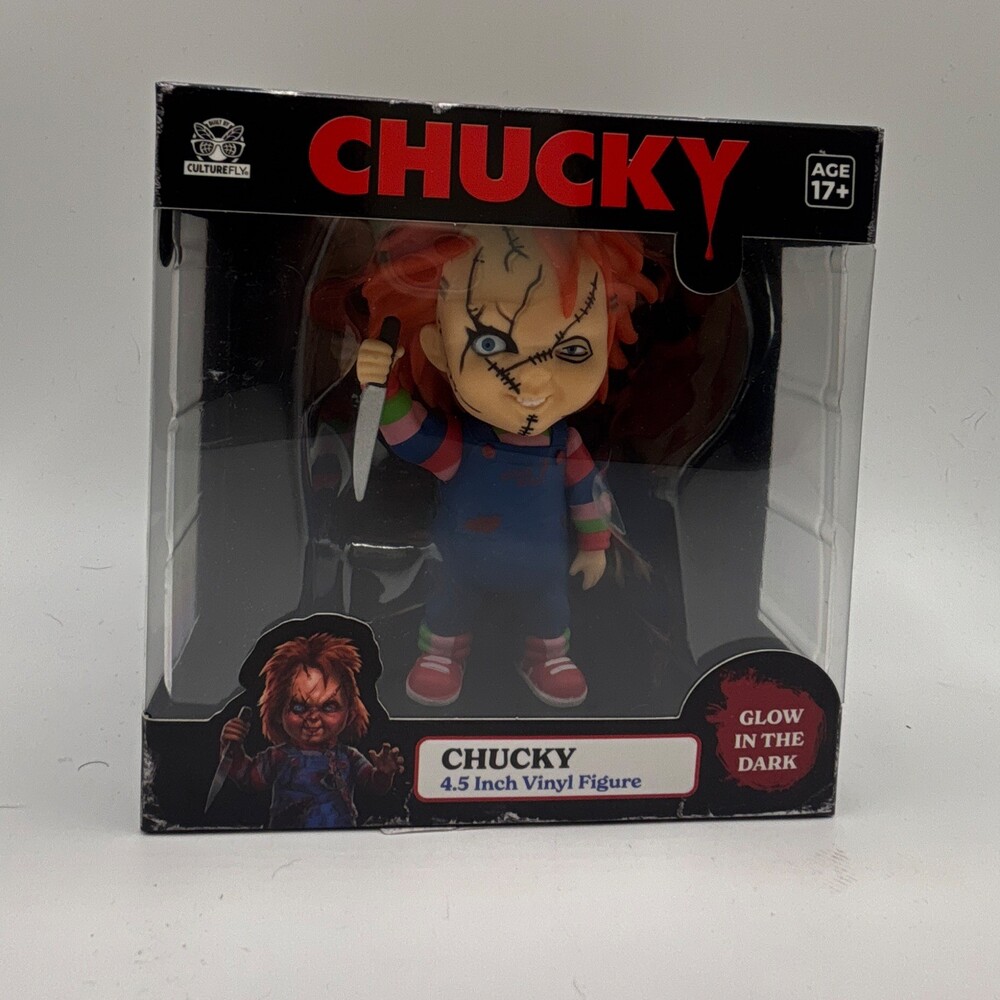 CultureFly Chucky 4.5in Vinyl Figure Glow in the Dark Age 17+ YEP006A-RS